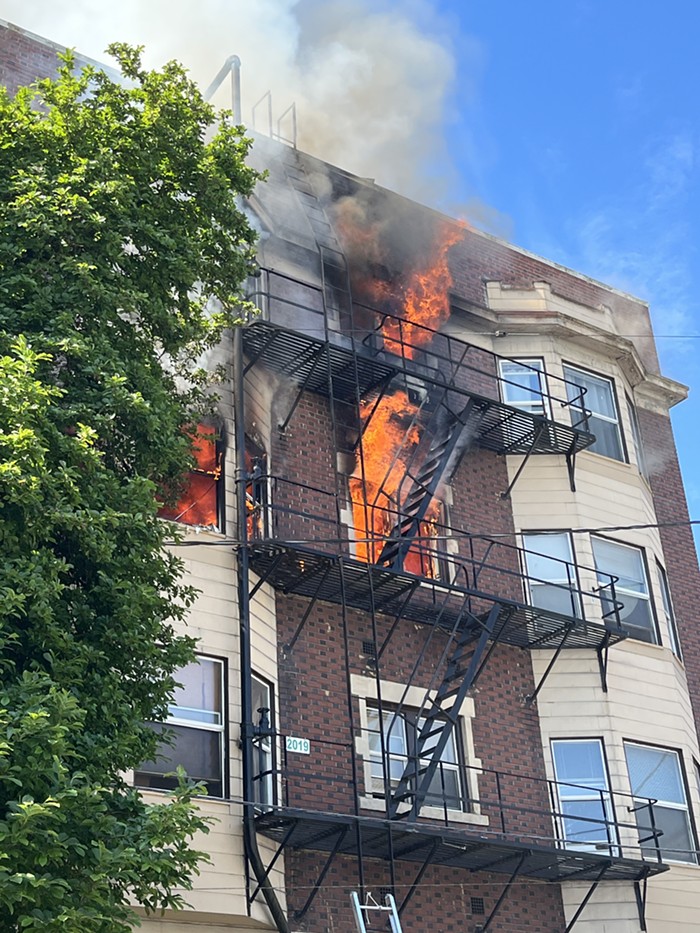 Fire Destroys Downtown Portland Apartment Building